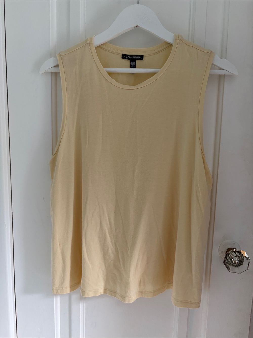 Eileen Fisher • Light Yellow Tank Top (Size M)